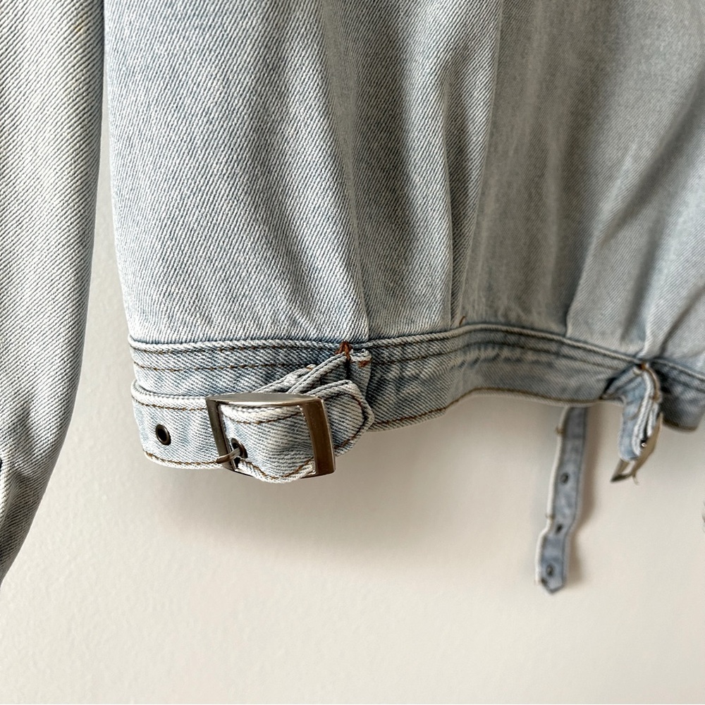 PYT 80s inspired Denim Jacket - Picture 6 of 7